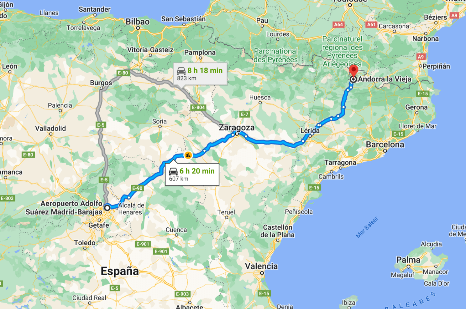 Taxi Madrid Andorra