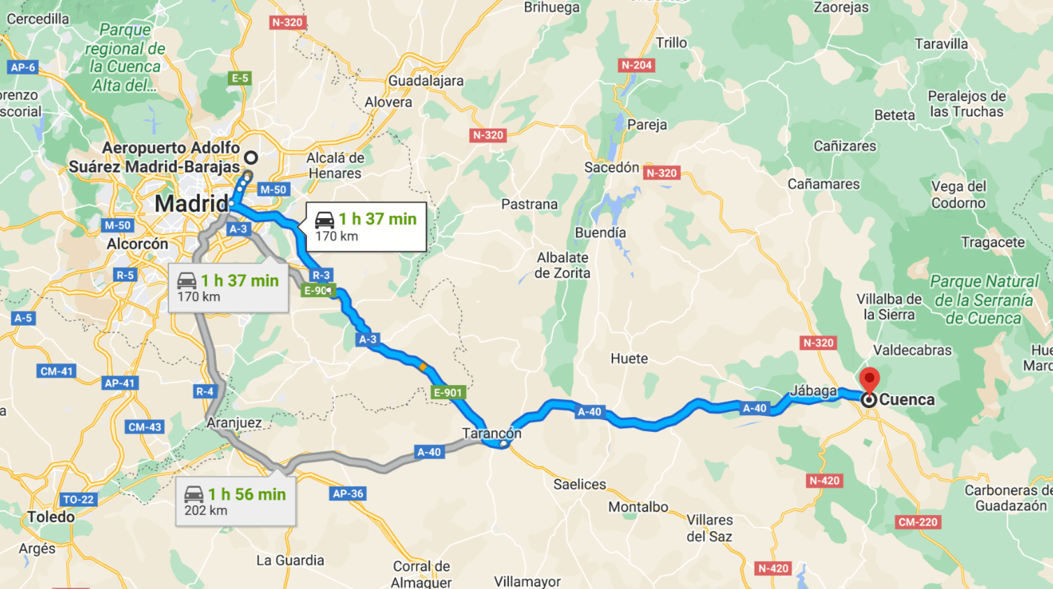 Transfer Madrid Cuenca